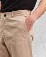 wax london men's Marwood Trousers Beige Cotton Twill