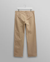 wax london men's Marwood Trousers Beige Cotton Twill