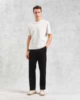 wax london men's Marwood Trousers Black Cotton Twill