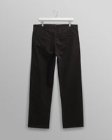 wax london men's Marwood Trousers Black Cotton Twill