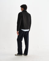 wax london men's Mason - Black Canvas Work Jacket