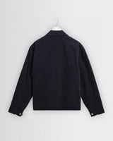 wax london men's Mason - Navy Peached Canvas Work Jacket