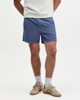 Mescal - Blue Cotton Seersucker Shorts