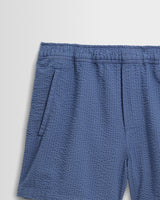 Mescal - Blue Cotton Seersucker Shorts