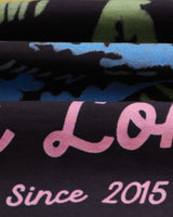 wax london men's Milton - Black Painted Beach Graphic Cotton T-Shirt