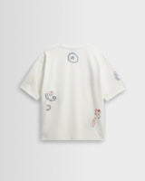 Milton - Ecru Sun Doodle Organic Cotton Graphic T-Shirt
