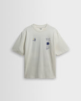 Milton - Off White Embroidered Sailing Graphic T-Shirt
