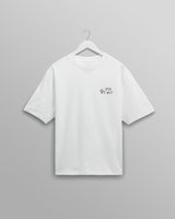 wax london men's Milton - White Daffodil Graphic Organic Cotton T-Shirt