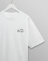 wax london men's Milton - White Daffodil Graphic Organic Cotton T-Shirt