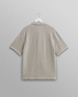 wax london men's Minori Shirt Grey Milano Stitch