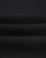 wax london men's Montague - Black Ribbed Organic Cotton Vest