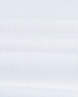 wax london men's Montague - White Ribbed Organic Cotton Vest