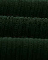 wax london men's Naples - Dark Green Textured Knitted Polo Shirt
