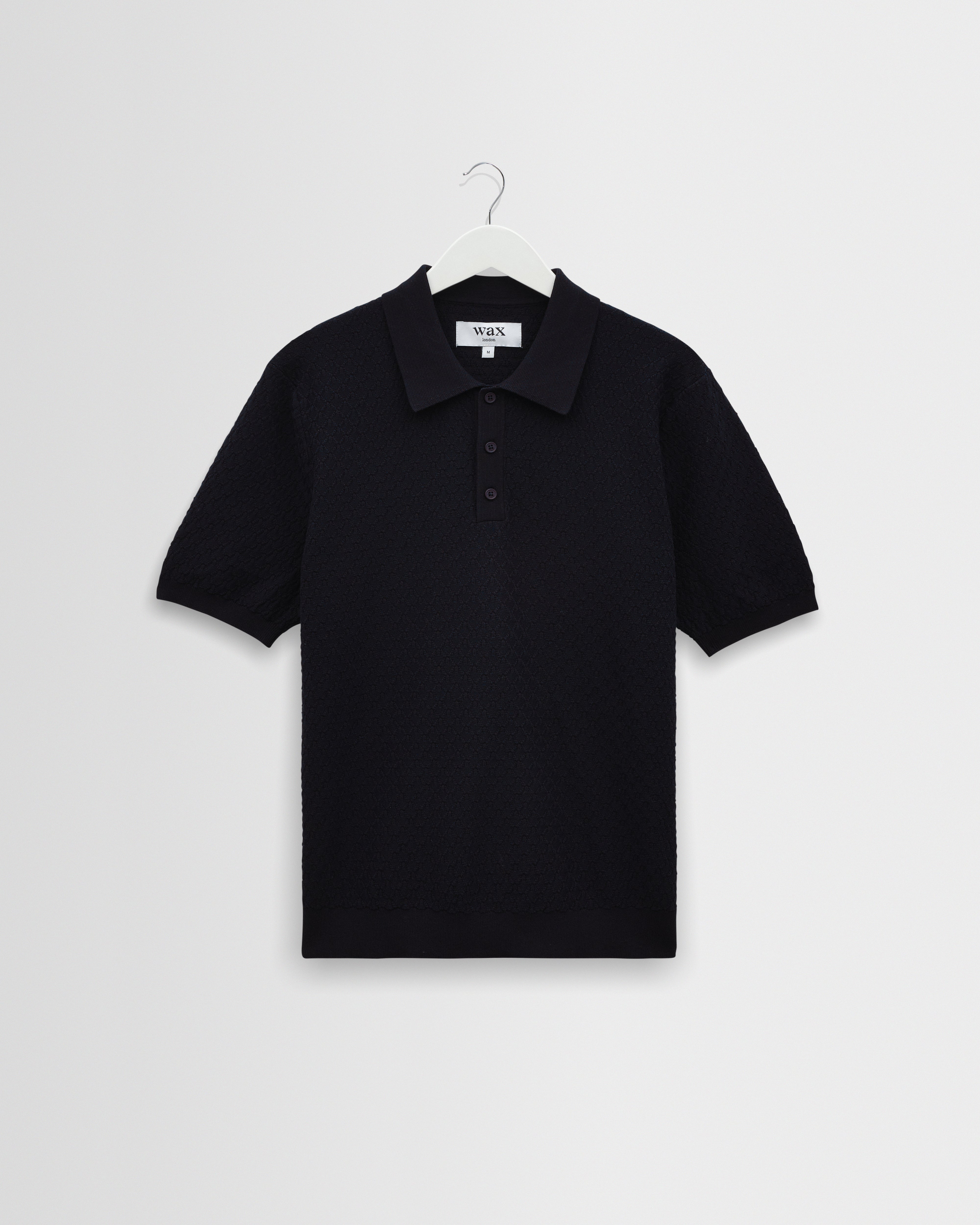 トップス WACKO MARIA DIAMOND KNIT POLO SHIRT 中古・古着通販】WACKO MARIA (ワコマリア) DIAMOND JACQUARD KNIT