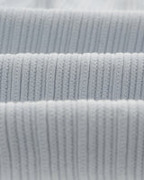 wax london men's Naples - Pale Blue Textured Knitted Polo Shirt