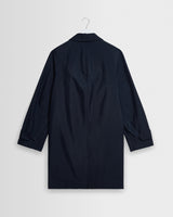 wax london men's Navarino - Dark Navy Water Repellent Twill Mac