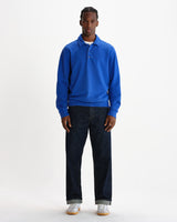 wax london men's Newington - Royal Blue Dry Loopback Sweatshirt
