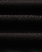 wax london men's Oban - Black Worsted Wool Knitted Polo