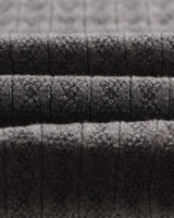 wax london men's Oban - Grey Marl Diamond Stripe Knitted Polo