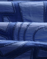 wax london men's Park - Bright Blue Tonal Applique Jacket