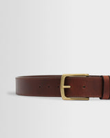 wax london men's Paton - Brown Leather Belt
