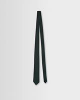 wax london men's Pavillion - Dark Green Linen Tie