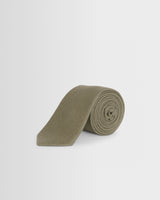wax london men's Pavillion - Khaki Linen Tie
