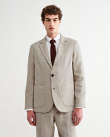 wax london men's Pavillion - Merlot Linen Tie