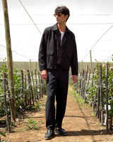 Strand - Black Cotton Tencel Twill Jacket