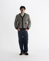 Walker - Black And Ecru Bubble Knit Cardigan