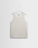 wax london men's Prim - Ecru Open Knit Vest