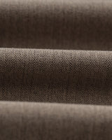 wax london men's Raleigh - Light Brown Herringbone Pleated Trousers