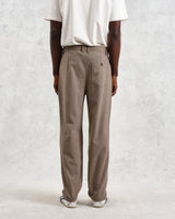 wax london men's Raleigh - Light Brown Herringbone Pleated Trousers