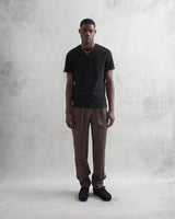 wax london men's Reid - Black Organic Cotton T-Shirt