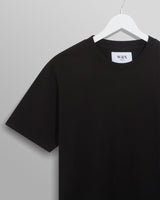 wax london men's Reid - Black Organic Cotton T-Shirt