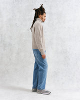 wax london men's Ridgeway - Natural Donegal Roll Neck Jumper