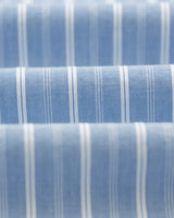 wax london men's Rove - Blue Striped Cotton-Poplin Shirt