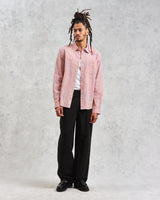 wax london men's Rove - Pink Check Organic Cotton Shirt