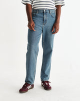 Russell - Jean droit en denim bleu vintage
