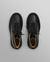 wax london men's S.T. Valentin - Black Grain Leather Outset Boot