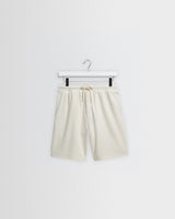 Sam - Ecru Textured Waffle Shorts
