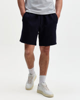 Sam - Navy Textured Waffle Shorts