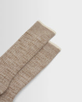 wax london men's Sandwell - Ecru Twisted Cotton Socks