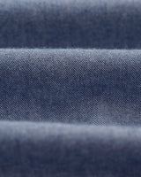 wax london men's Shelly - Blue Plain Flannel Shirt