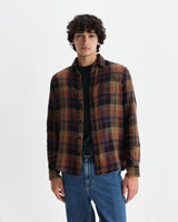 wax london men's Shelly - Multicolour Check Flannel Shirt