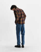 wax london men's Shelly - Multicolour Check Flannel Shirt