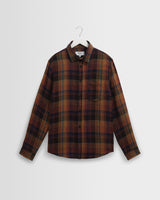 wax london men's Shelly - Multicolour Check Flannel Shirt