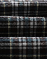 wax london men's Shelly - Navy And Multicolour Seersucker Flannel Shirt