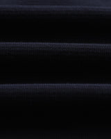 wax london men's Shore - Navy Textured Organic Cotton Polo Shirt