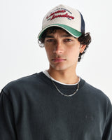 wax london men's Sidney - Washed Black Brushed Organic Cotton Sweatshirt